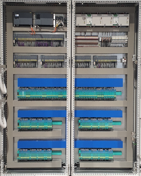 Besturing voor een combinatie van 4 stuks 4-traps compressoren voor de procesindustrie